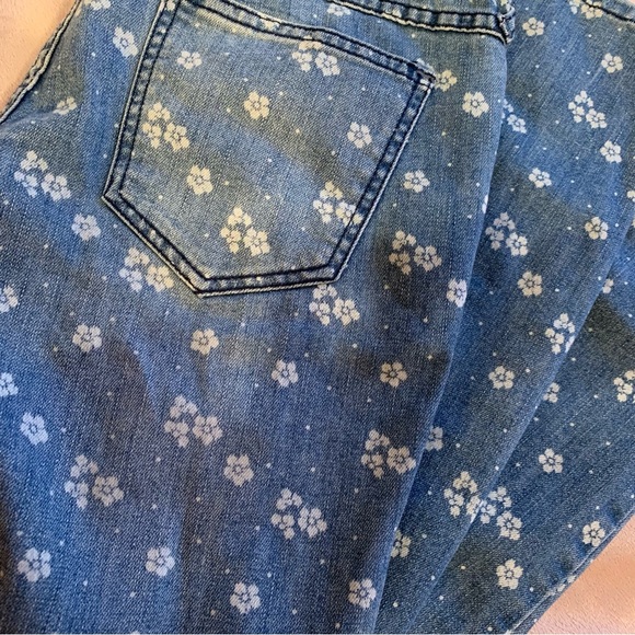 free people DITSY DAISY crop skinny jeans . sz 27 - Picture 6 of 6